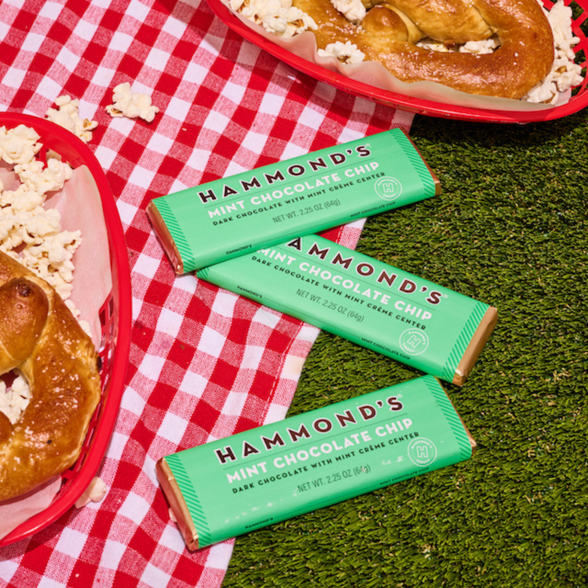 Mint Chocolate Chip Chocolate Bars